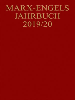 cover image of Marx-Engels-Jahrbuch 2019/20